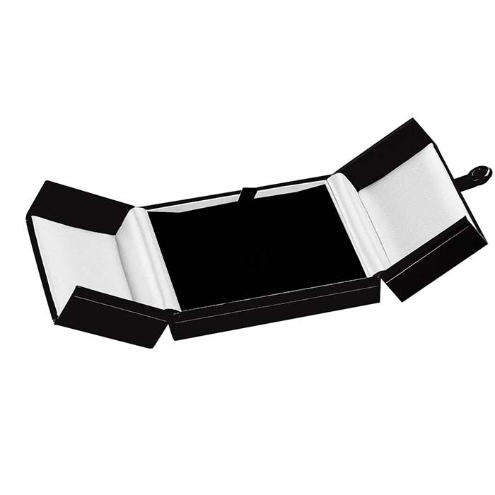 Faux Leather Snap-Tab Pendant Gift Boxes