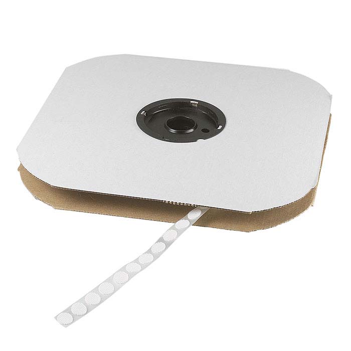 Velcro® White 1/2" Hook-Side Dots