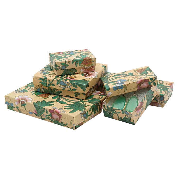 French Floral Recycled-Paper Gift Box Assortment