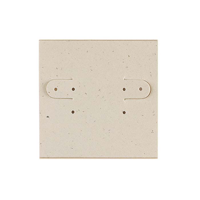Oatmeal Paper-Covered Plastic Hanging Earring Card