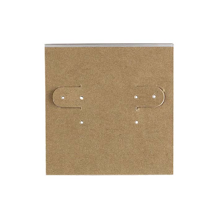 Kraft Paper Covered Plastic Hanging Earring Card