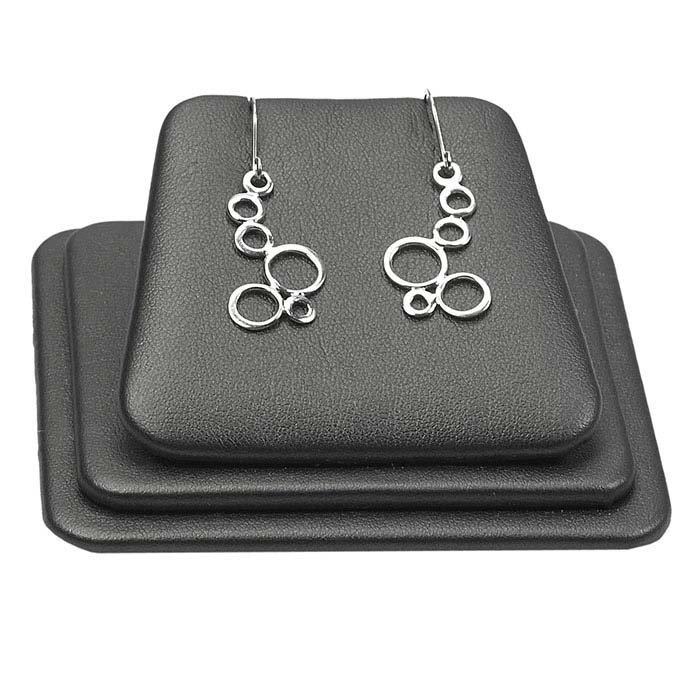 Steel Vienna Faux Leather Pendant or Earring Display