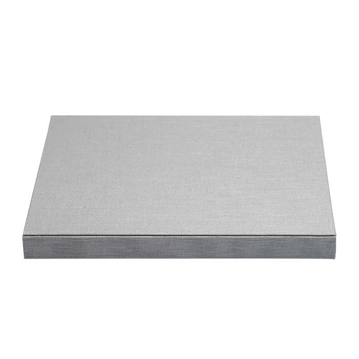 Silver Linen Riser Display