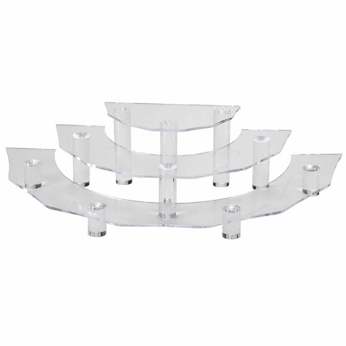Clear Acrylic Half-Circle Riser Display Set