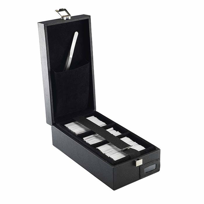 Black Faux Leather Organizer Case for Stone Papers