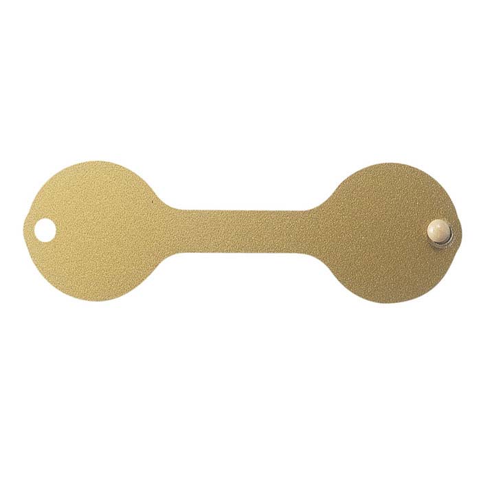 Gold Button-Fast Ring Tag