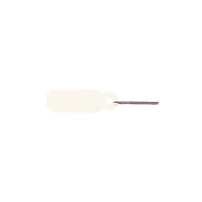 White Paper Tag with Burgundy String