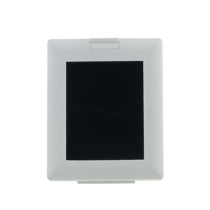 White Plastic GlassTop Gem Display Box with Easel and Reversible Insert