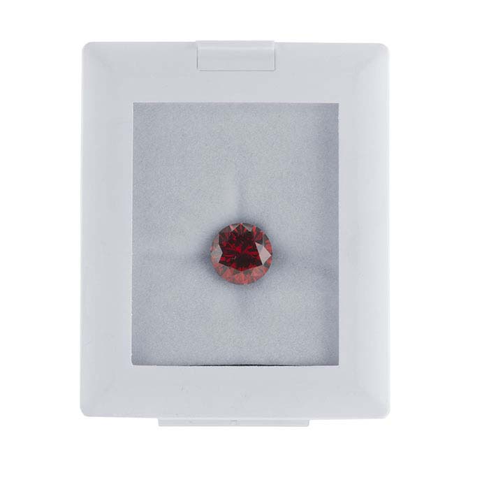 White Plastic GlassTop Gem Display Box with Easel and Reversible Insert