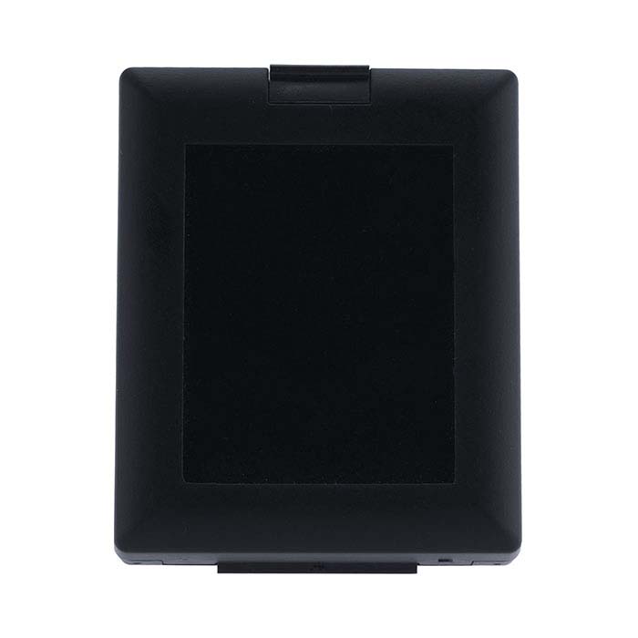 Black Plastic GlassTop Gem Display Box with Easel and Reversible Insert