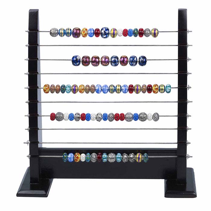 Wood 10Bar Bead Display