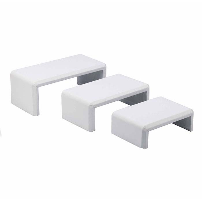 Faux Leather 3-Piece Riser Display Sets