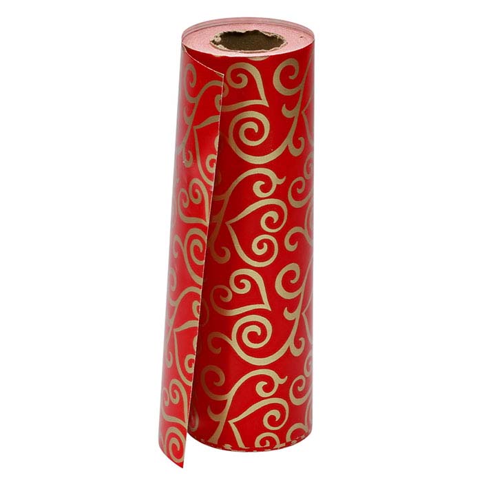 Scrolled Hearts Gift Wrapping Paper