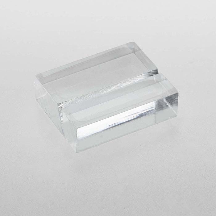 Clear Acrylic Angled-Slot Jewelry Card Holder