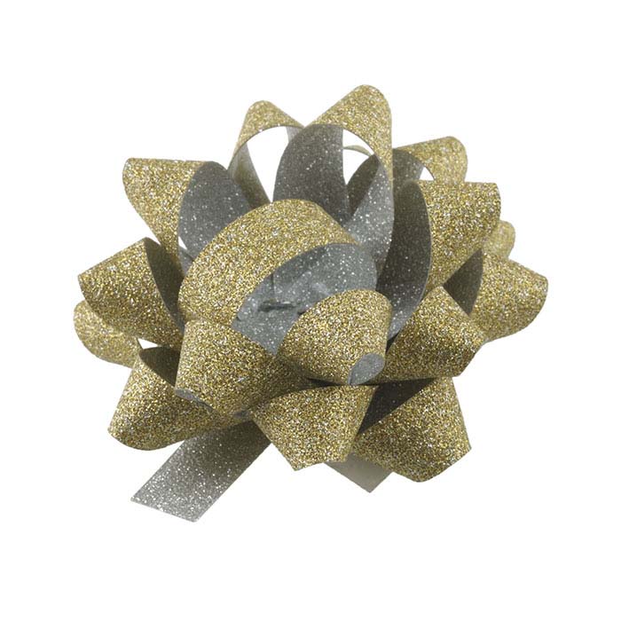 Mini Glitter Paper Star Bows, 1-3/8" dia.