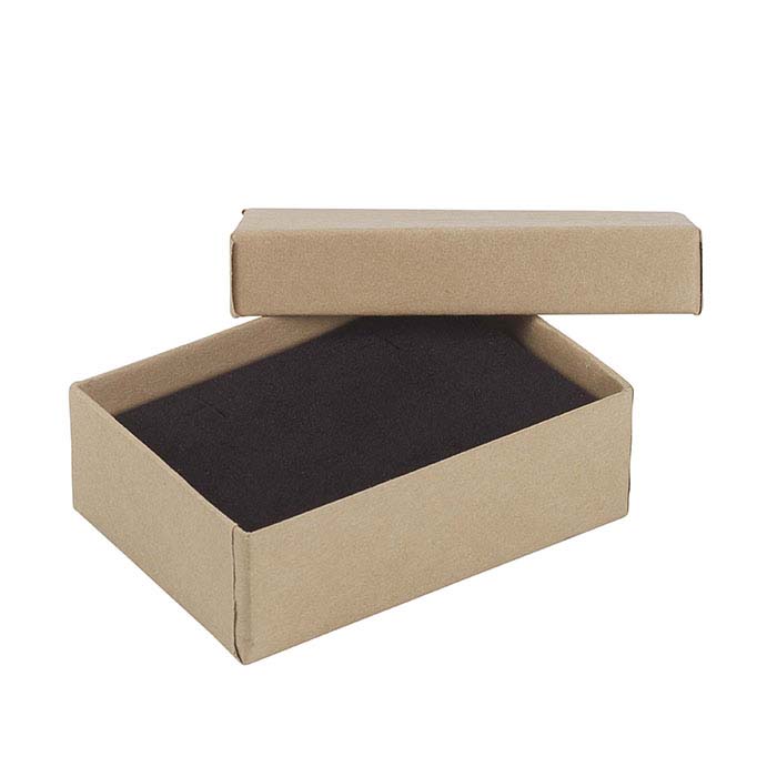 Kraft Recycled-Paper Gift Boxes with Black Insert