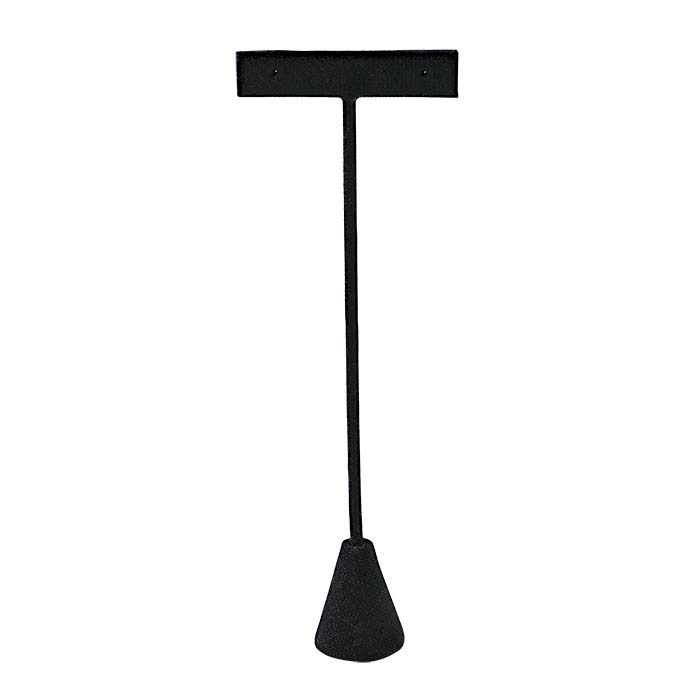 Black Linen T-Stand Earring Display, 7-1/2"