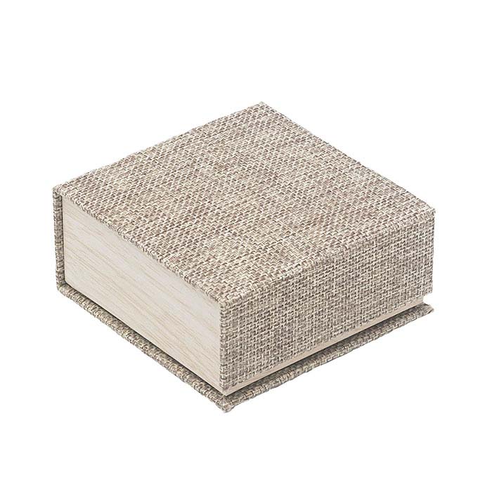 Cabana Burlap and Wood-Patterned Combination Gift Box