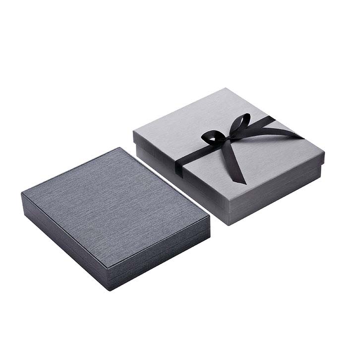 Silver Night Metallic Premium Ribbon Necklace Gift Box