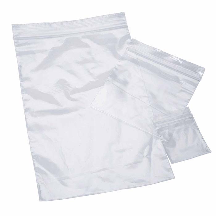 2-mil Clear Plastic Zip Bags