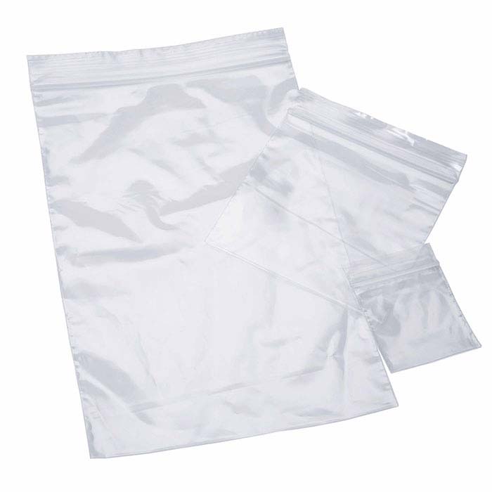 4-mil Clear Plastic Zip Bags