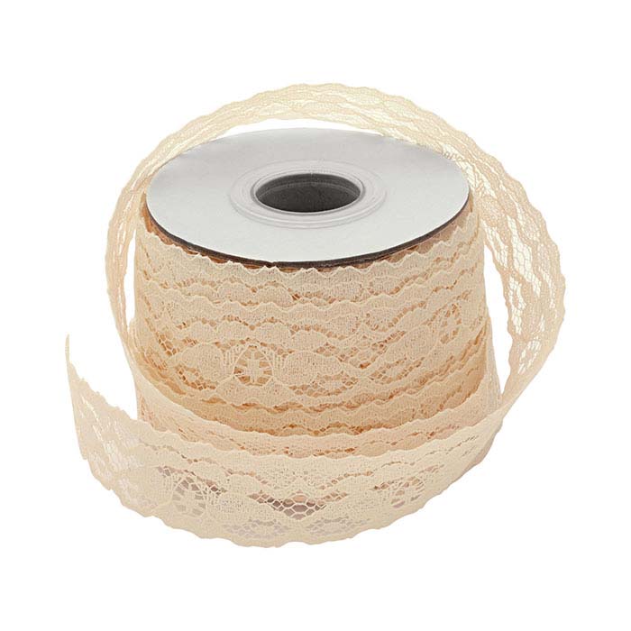Ivory Cotton Lace 1" Ribbon