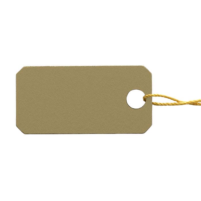 Metallic Plastic String Tags