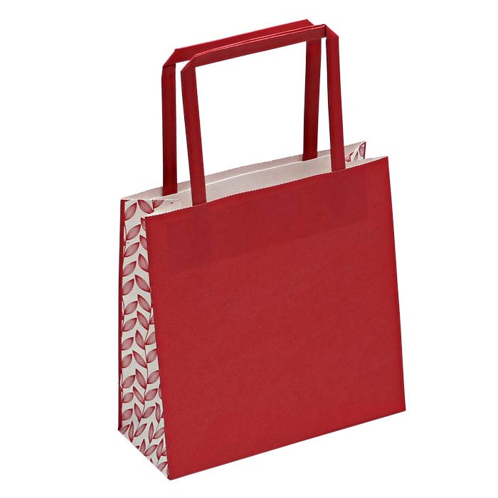 Metropolis "Hanging Vine" Red Paper Tote