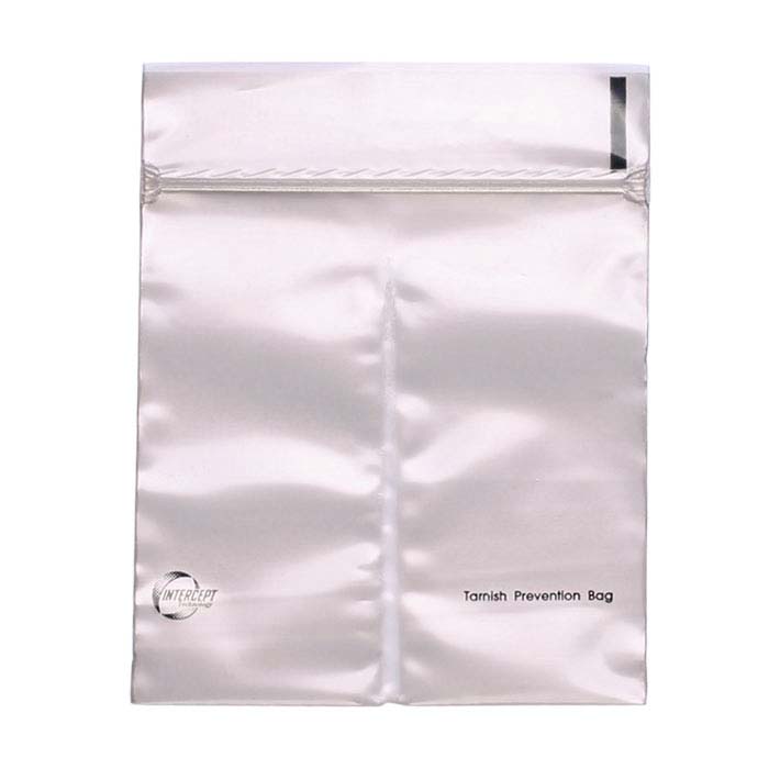 Intercept® 4" x 4" Split-Pocket Anti-Tarnish Plastic Bag