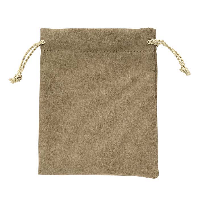 Alor "Tea Time" Brown Drawstring Pouches