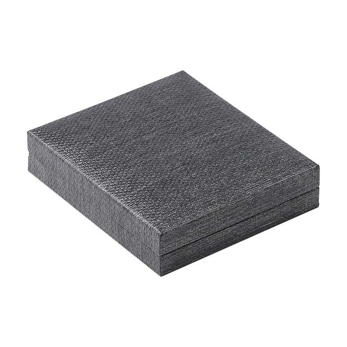 Metallic Gray Slim Proposal Ring Box