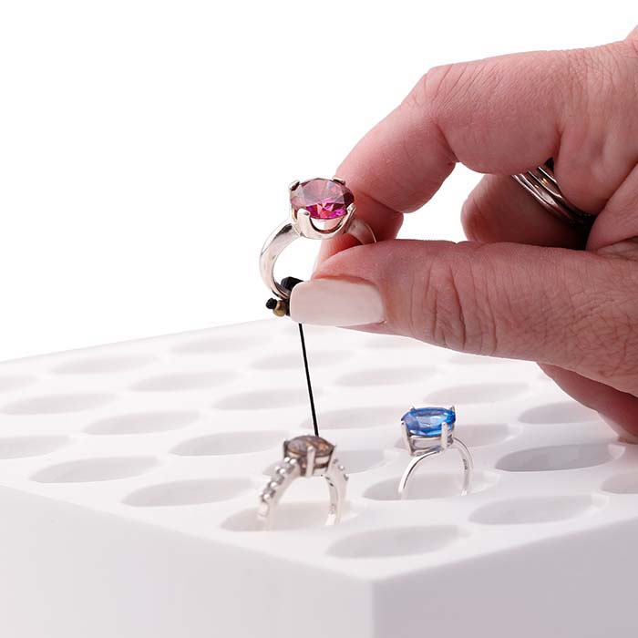 Secure Rings™ Ring Display System, White