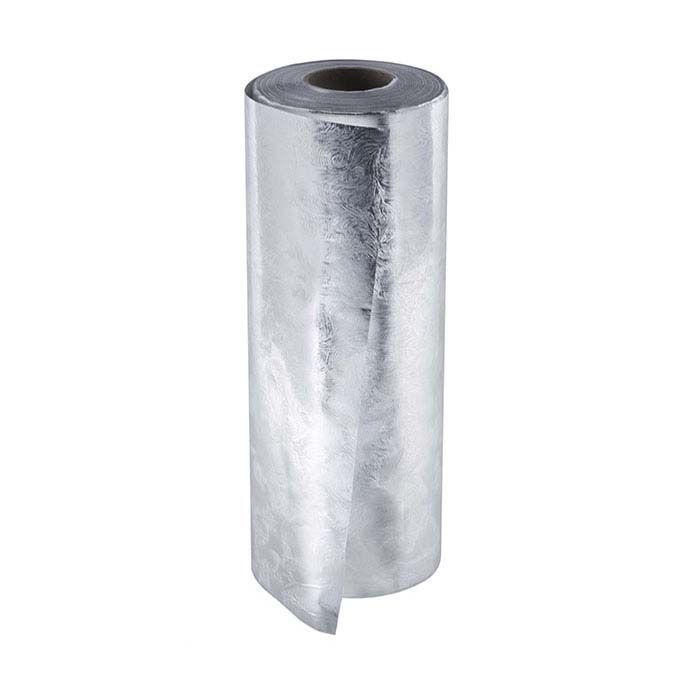 Silver Swirl Embossed Foil Gift Wrapping Paper