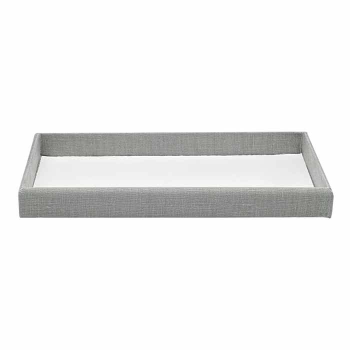 Silver Linen Full-Size Tray