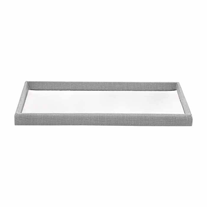 Silver Linen Full-Size Tray