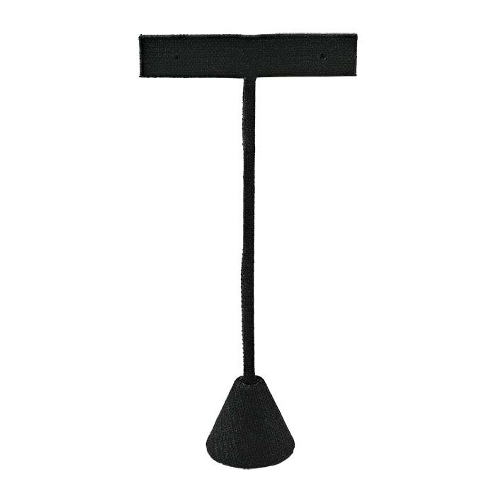 Gray Linen T-Stand Earring Display, 5-1/2"