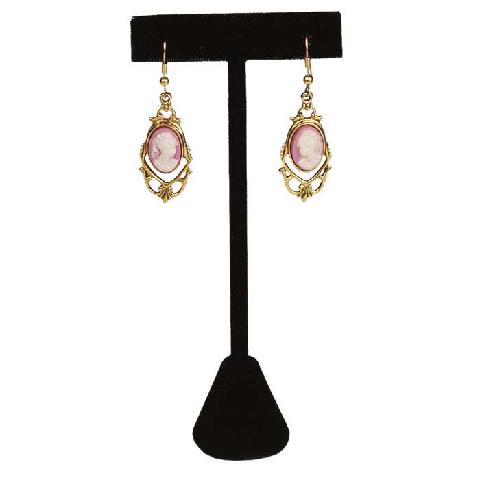 Black Velvet T-Stand Earring Display, 5-1/2"