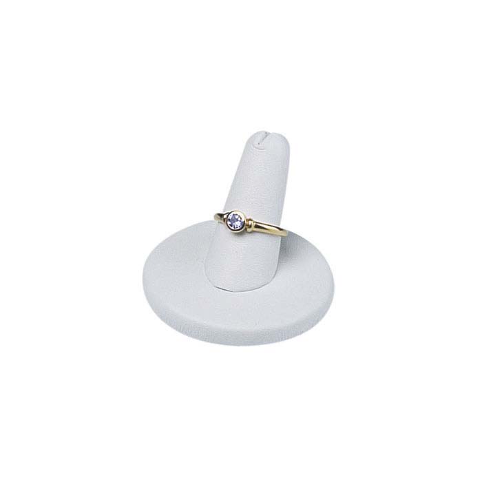 White Vienna Faux Leather Pretty Fingers™ Ring Display