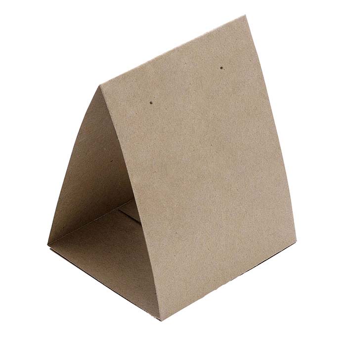 Kraft Textured Paper Earring Tent Card