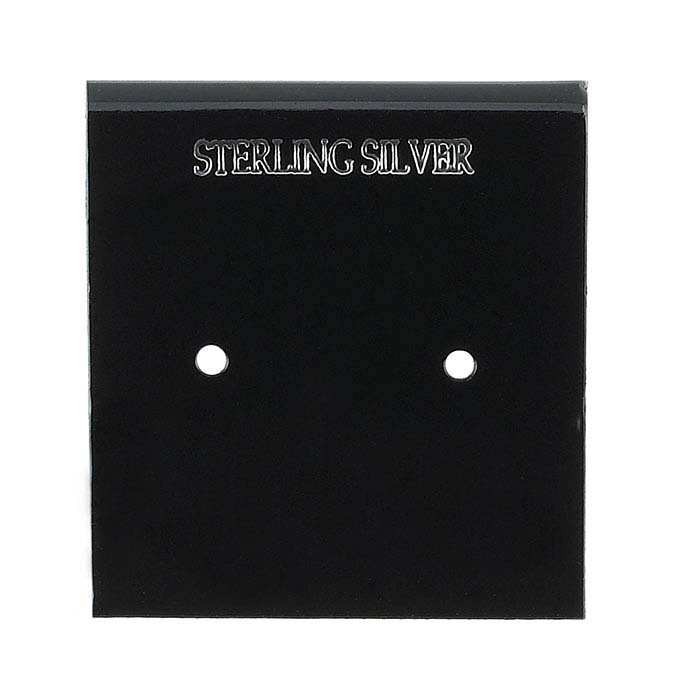 Black Plastic Printed Hanging Earring Card
