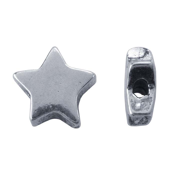 Sterling Silver 6.2mm Star Bead