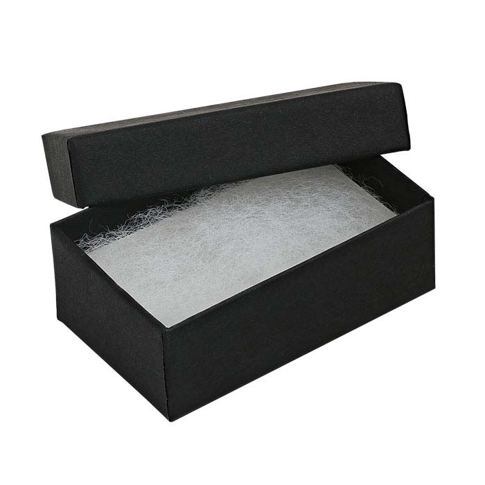 Matte Black Recycled-Paper 2-1/2"W x 1-1/2"D x 7/8"H Gift Box
