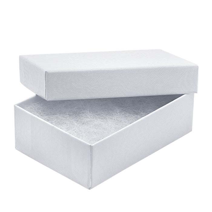 Classic White-Swirl Recycled-Paper Gift Boxes