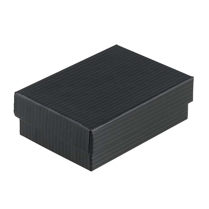 Black Pinstripe Recycled-Paper Gift Boxes