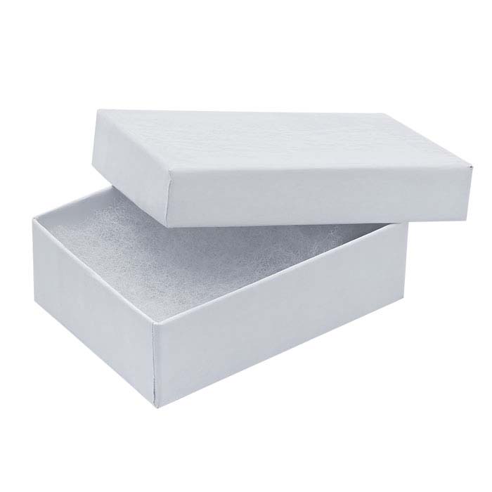 White Glossy Paper-Covered Gift Boxes