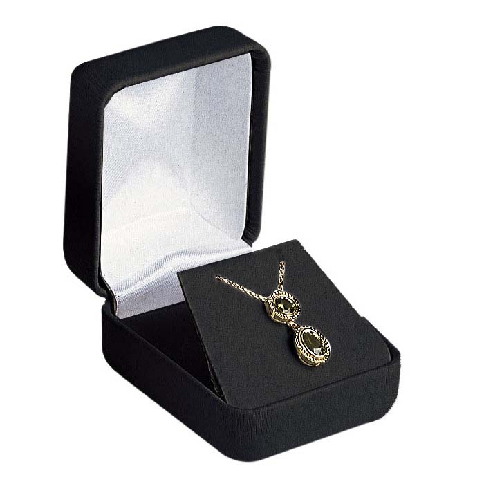 Faux Leather Pendant or Earring Gift Boxes