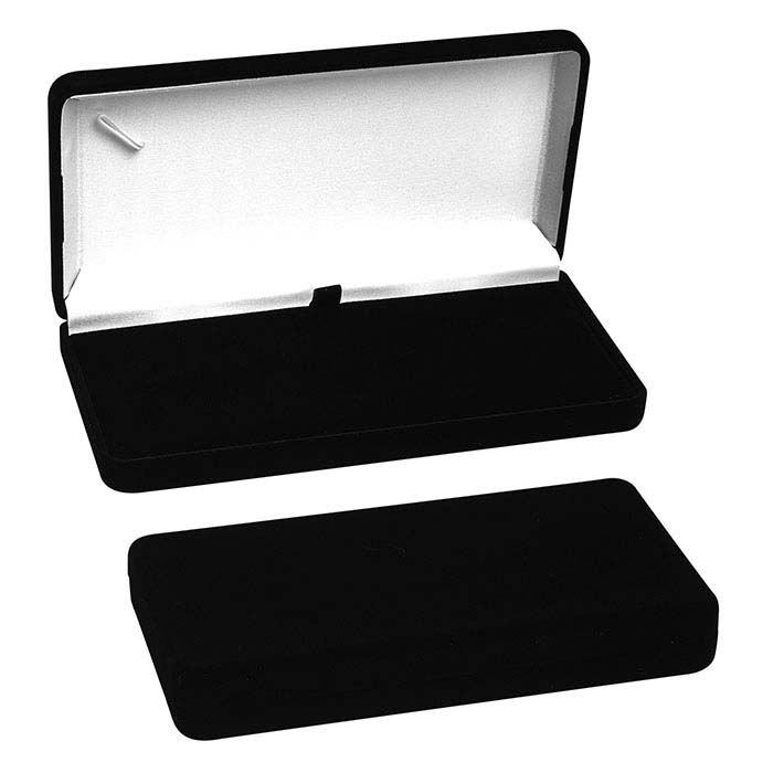 Flocked Velour Necklace Gift Boxes