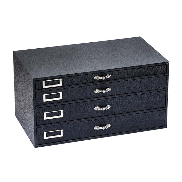 Black Four-Drawer Jewelry Organizer