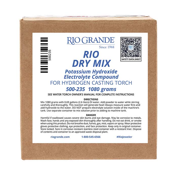 Rio 1080g Dry Mix Potassium Hydroxide Electrolyte Compound for Casting or Four-Torch Hydrogen Welding Systems