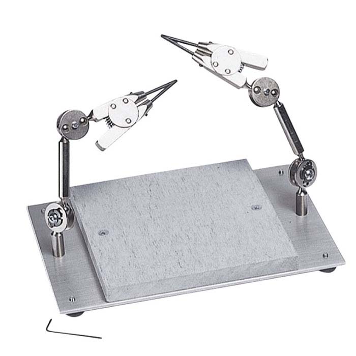 Double Third-Hand Soldering Station with Soldering Block